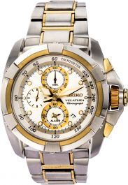 Seiko Chronograph Perpetual 48 mm Watch in White Dial