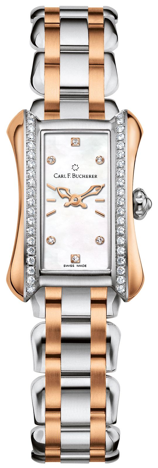 Carl Bucherer Alacria Quartz Women Watches in Rectangular case MOP Dial