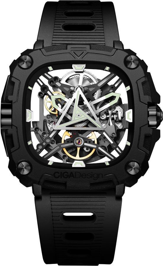 CIGA Design Series X 47.30 mm Watch in Skeleton Dial