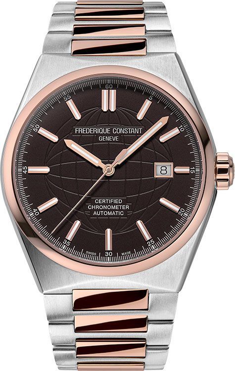 Frederique Constant Highlife Automatic COSC 41 mm Watch in Brown Dial