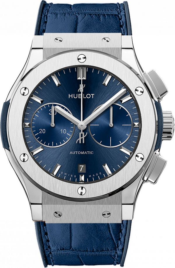 Rubber Strap Hublot Blau Hublot Classic Fusion Automatic Watch