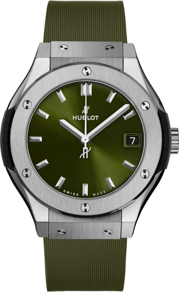 ひー Hublot Classic Fusion Titanium Green 42mm 542.NX.8970.RX