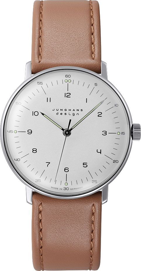 Junghans max bill Hand Winding 34 mm Watch in Silver Dial