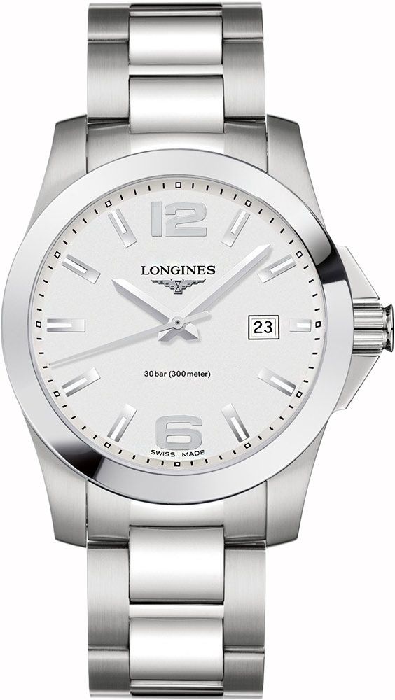 Longines Conquest 41 mm Watch in Silver Dial