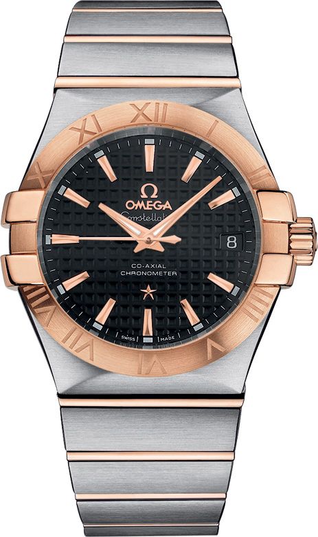 Omega Constellation Automatic Men Watches in Round case Black Dial