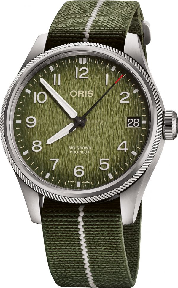 Oris Big Crown Propilot Green Strap Oris ProPilot Automatic Watch