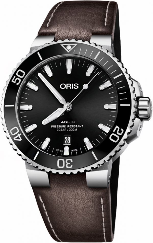 Oris Aquis Date 43.5 mm Watch in Black Dial