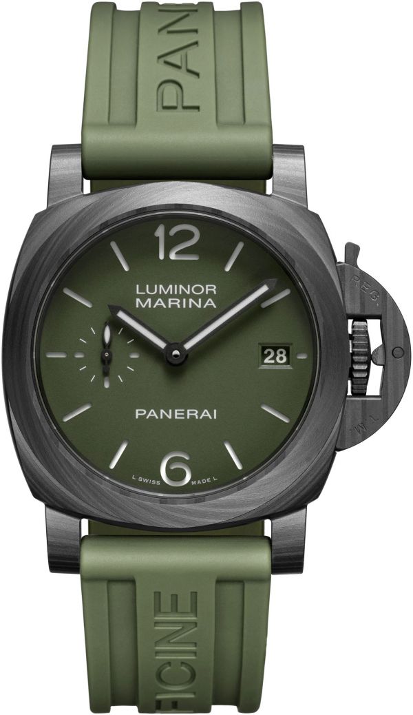 Panerai Radiomir Panerai Green Rubber Strap Rubber Strap For