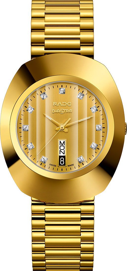 Rado DiaStar Original 35.1 mm Watch in Champagne Dial