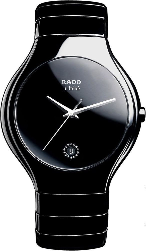 Rado True Round 40 mm Watch in Black Dial