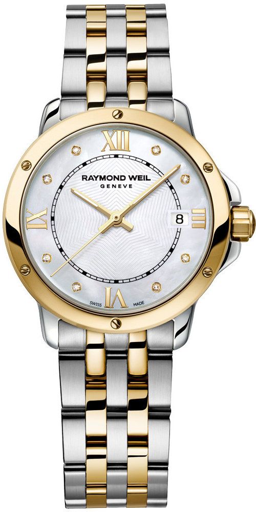 Raymond veil時計 Raymond Weil Vintage Gold-tone Black Dial Swiss Quartz Watch