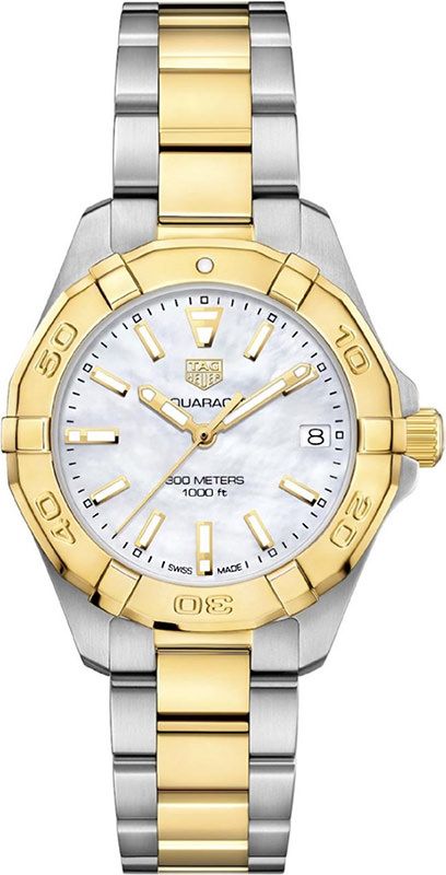 aquaracer gold plated tag heuer women&#039;s gold watch