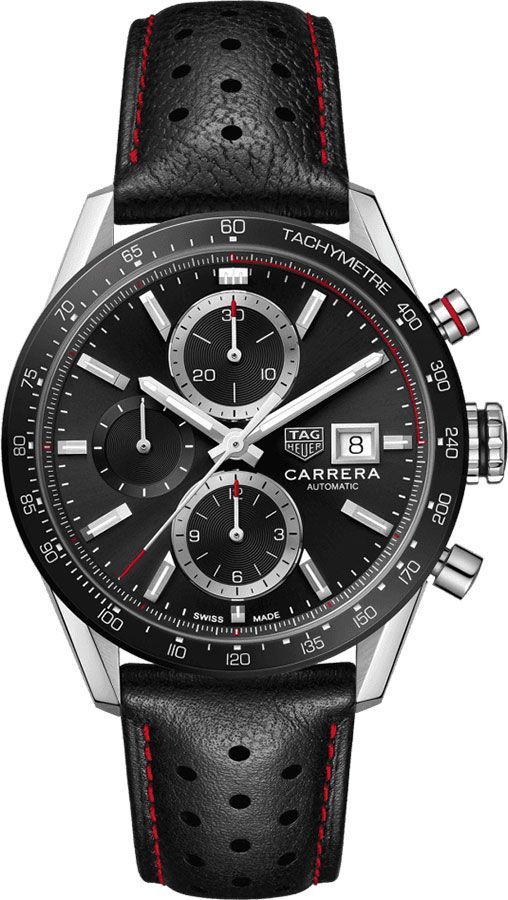 TAG Heuer Calibre 16 41 mm Watch in Black Dial