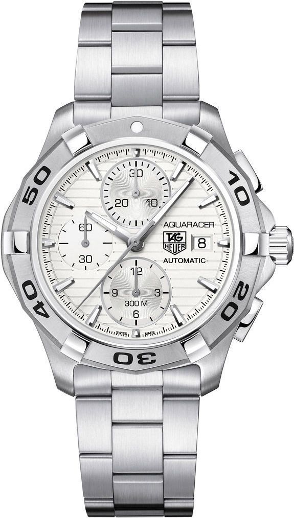 Tag heuer aquaracer silver dial hot sale