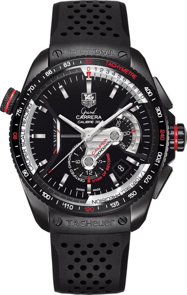 TAG Heuer Calibre 36 RS 43 mm Watch in Black Dial