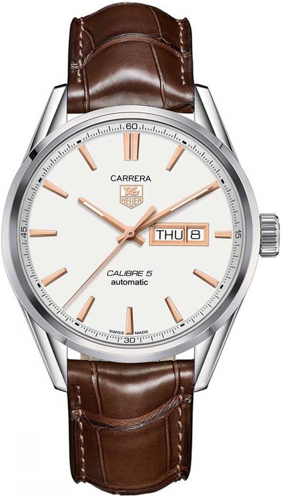 TAG Heuer Calibre 5 41 mm Watch in White Dial