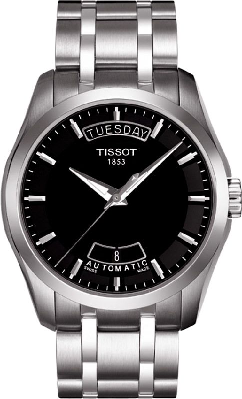 Tissot T-Lady Automatic Men Watches in Round case Black Dial