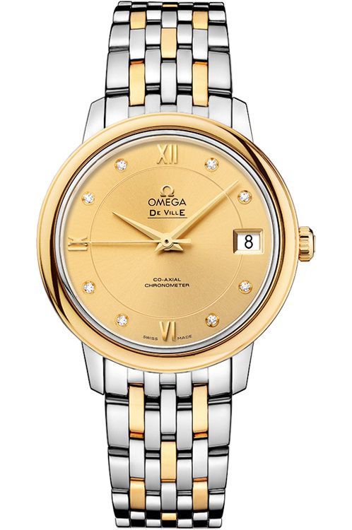 Omega Prestige 32.7 mm Watch in Yellow Dial