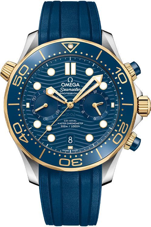 Omega Diver 300M 44 mm Watch in Blue Dial