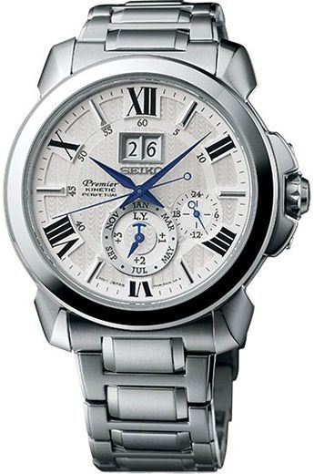 Seiko Premier Kinetic Perpetual  mm Watch online at Ethos