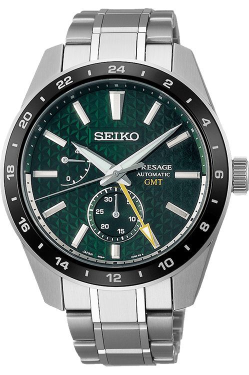 Seiko Sharp Edged Series 42.2 mm Watch in Green Dial