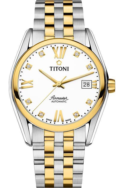 Titoni Airmaster 38.5 mm Watch in White Dial