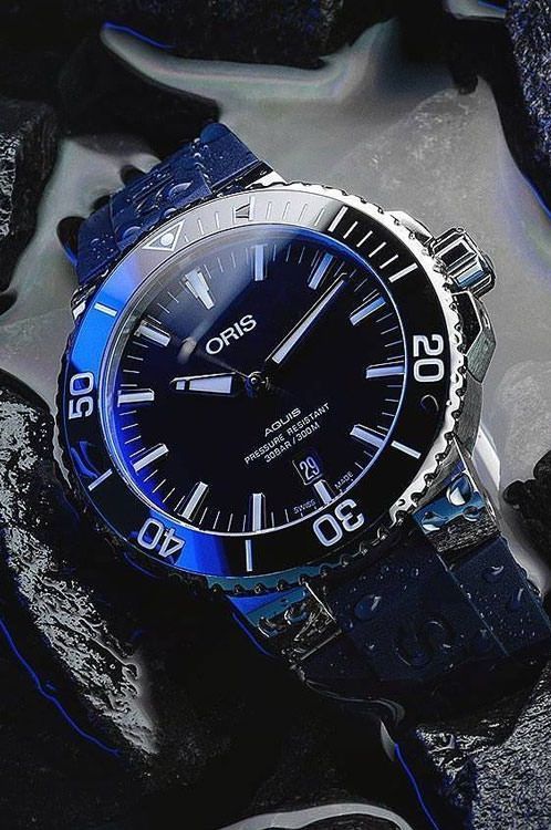 Oris Aquis Aquis Date Blue Dial 43.5 mm Automatic Watch For Men - 2