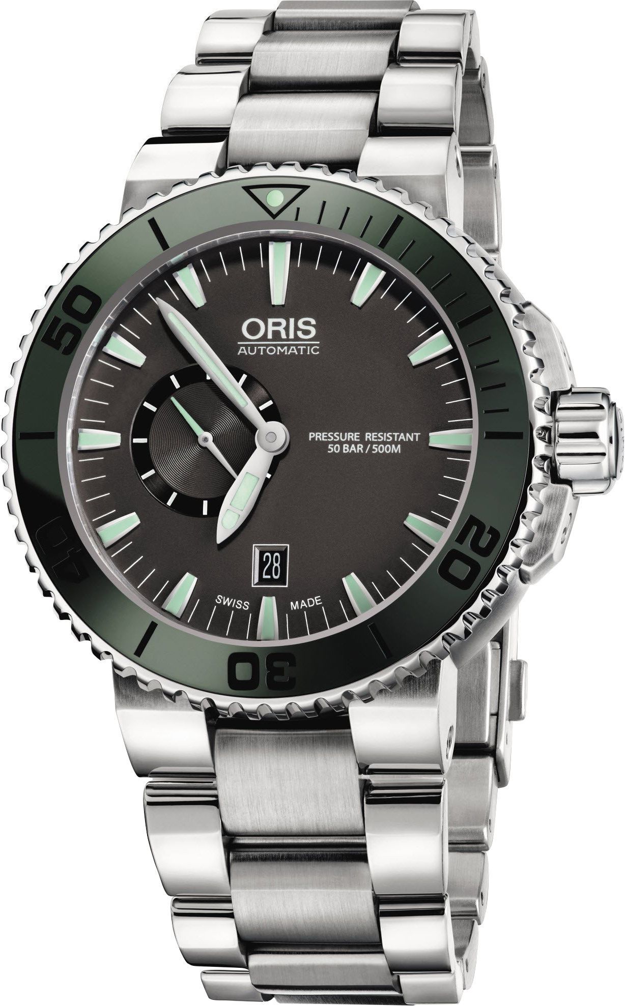 Oris Diving Aquis Small Second, Date Grey Dial 46 mm Automatic Watch For Men - 1