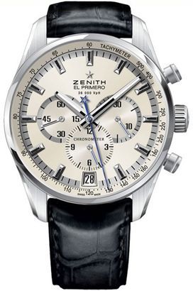 Zenith  42 mm Watch in Silver Dial For Men - 1