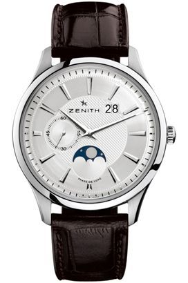Zenith Captain Moon Phase Silver Dial 40 mm Automatic Watch For Men - 1