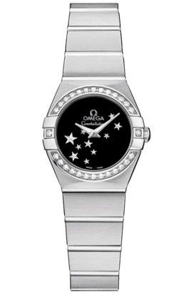 Omega Constellation  Black Dial 24 mm Quartz Watch For Women - 1