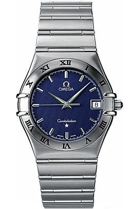Omega Constellation  Blue Dial 33.5 mm Quartz Watch For Men - 1