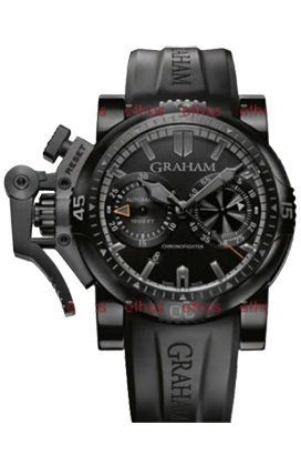 Graham Chronofighter  Black Dial 47 mm Automatic Watch For Men - 1