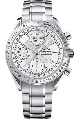 Omega Speedmaster Date/Day Date Silver Dial 40 mm Automatic Watch For Men - 1