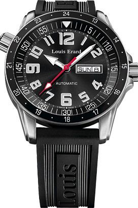 Louis Erard La Sportive  Black Dial 42 mm Automatic Watch For Men - 1