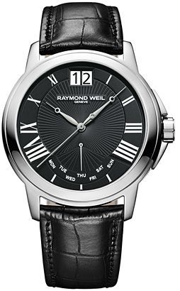 Raymond Weil Tradition  Black Dial 42 mm Quartz Watch For Men - 1