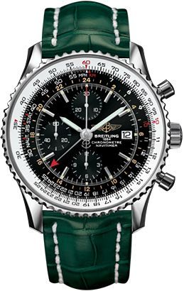 Breitling  Navitimer World Black Dial 46 mm Automatic Watch For Men - 1