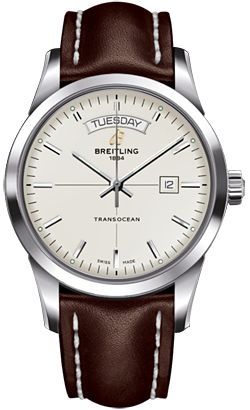 Breitling Transocean Transocean Day & Date White Dial 43 mm Automatic Watch For Men - 1