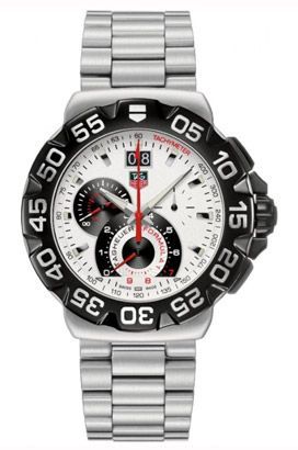 TAG Heuer  44 mm Watch in Silver Dial For Men - 1