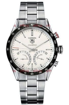 TAG Heuer Carrera Calibre S  Silver Dial 43 mm Automatic Watch For Men - 1