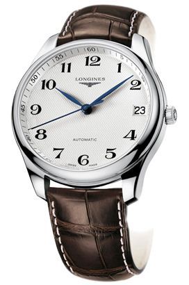 Longines  42 mm Watch in Silver Dial For Men - 1
