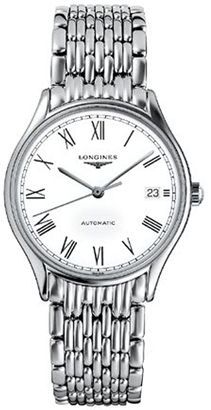Longines  36 mm Watch in White Dial For Men - 1