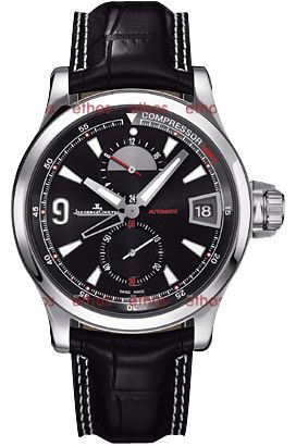 Jaeger-LeCoultre Master Master Compressor GMT Black Dial 42 mm Automatic Watch For Men - 1