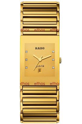 Rado Integral  Champagne Dial 27 mm Quartz Watch For Men - 1