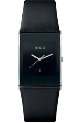 Rado Integral  Black Dial 31 X 38.2 mm Quartz Watch For Men - 1