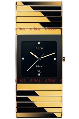 Rado Ceramica  Black Dial 35 mm Quartz Watch For Men - 1