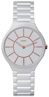 Rado True Round  White Dial 39 mm Quartz Watch For Men - 1