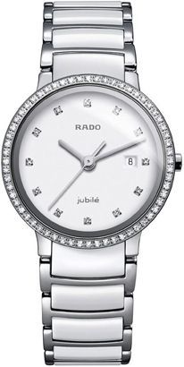 Rado Centrix  White Dial 28 mm Quartz Watch For Women - 1