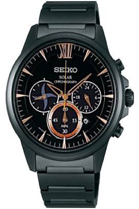 Seiko Spritsmart  Black Dial 43 mm Quartz Watch For Men - 1