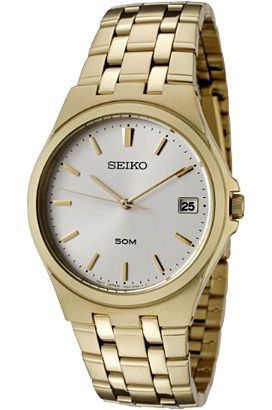 Seiko Stylish Dress  Silver Dial 35 mm Quartz Watch For Men - 1